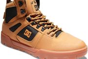 DC Shoes Men's Leather Boots, Pure Hi - Water-Repellent Beige, 3M Thinsulate Insulation, EU 38, UK 5