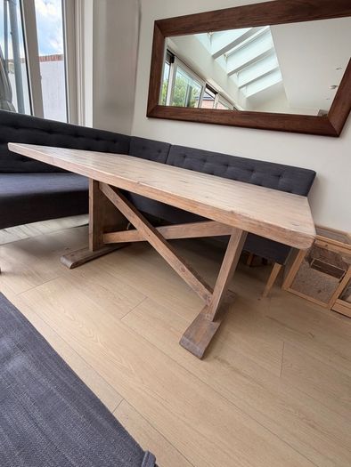 corner dining table and bench