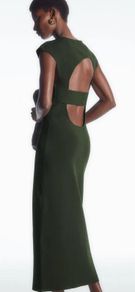 COS Open-Back Knitted Midi Dress