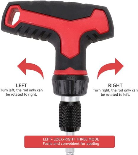 27-Piece Magnetic T-Handle Ratchet Wrench and Screwdriver