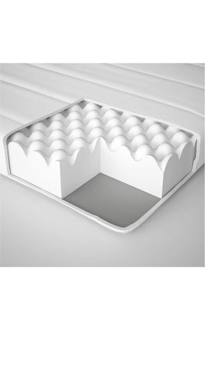 IKEA ASVANG Foam mattress, firm/white, 80x200cm