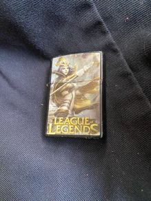 Black League of legends zippo style lighter