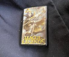Black League of legends zippo style lighter