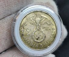 2 Reichsmark 1939 A Berlin WW2 Silver Coin third Reich