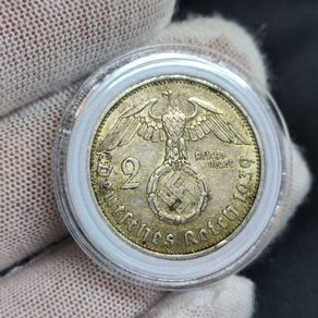 2 Reichsmark 1939 A Berlin WW2 Silver Coin third Reich