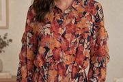 Romantic floral blouse