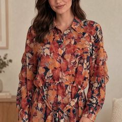 Romantic floral blouse