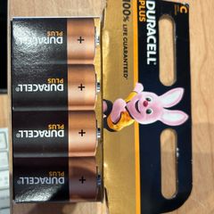 4 x Duracell Plus C Batteries