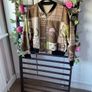 jacket Bnwt suede effect bomber jacket one size scarf print equestrian style Image 4