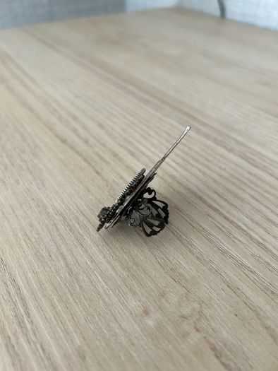 Handmade steampunk sizeable ring