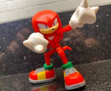 Jazware 3 inch knuckles the echidna toy, sonic the hedgehog toys