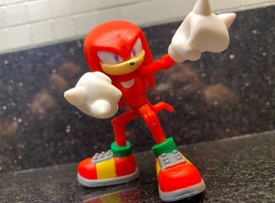 Jazware 3 inch knuckles the echidna toy, sonic the hedgehog toys