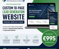 Custom 10 Page Lead Generation Website Only 995 Euro
