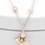 Silver Cross Necklace With Amethyst And Freshwater Pearls Image 6