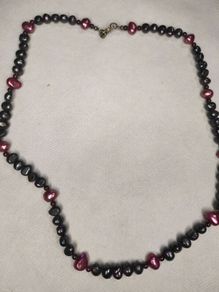 Sterling silver pearls necklace