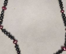 Sterling silver pearls necklace
