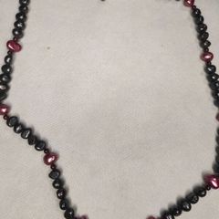 Sterling silver pearls necklace
