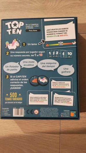 Top Ten (Spanish Edition) Board Game