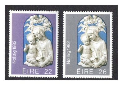 1982 Ireland Christmas Commemorative Stamps Mint Never Hinged (MNH)