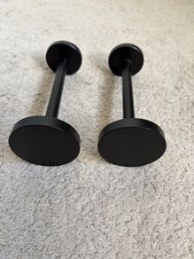 Next matte black metal curtain tiebacks