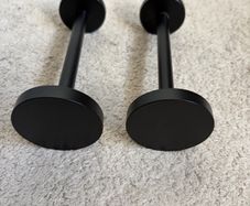 Next matte black metal curtain tiebacks