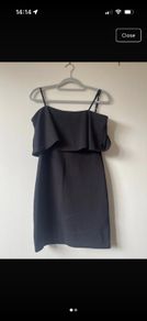 boohoo black dress