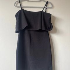 boohoo black dress