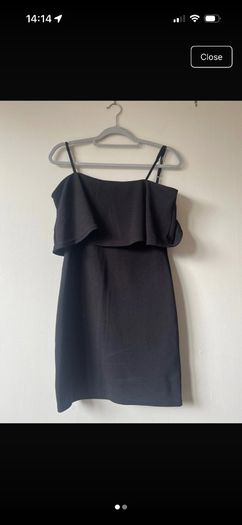 boohoo black dress