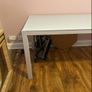 Glass top garden table. White Image 4