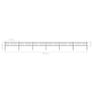 Garden Fence with Hoop Top Steel 10.2x0.6 m Black Image 5