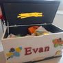 toy box personlised can be cleaned up and covered Image 2