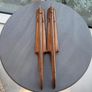 Vintage 1940s Dutch wood and metal ice skates Image 3