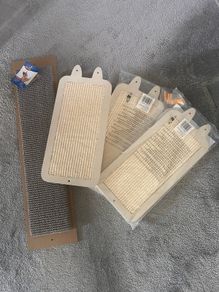4x Wall mounted cat scratching boards