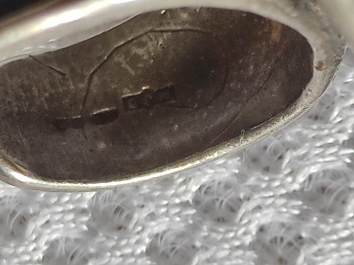 Trinity knot sterling silver vintage ring