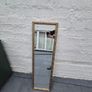 Long Vintage Gold Mirror wall hanging Vintage Mid Century period  gilt gold painted dressing mirror Retro Image 5