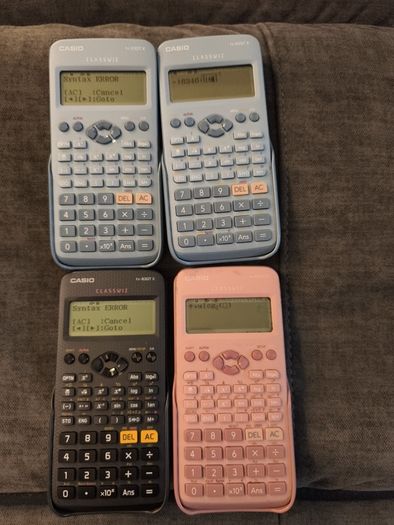 4 x Casio fx-83GT X ClassWiz Scientific Calculators
