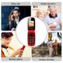 USHINING Unlocked GSM Flip Mobile Phone Big Button Easy to Use,SIM Free Image 7