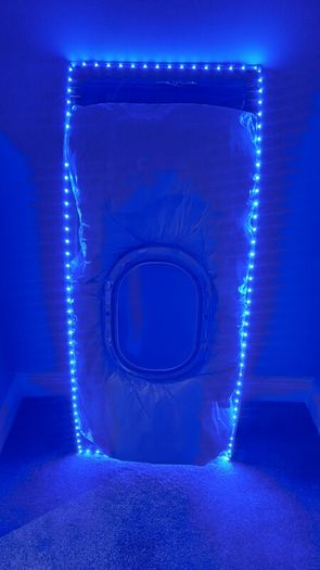 Upcycled Airbus A320 Window Interior panel Illuminated Aviation Wall Art