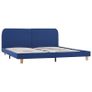 Bed Frame Blue Fabric 150x200 cm Image 2