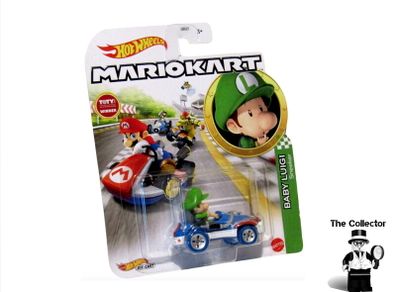 Hot Wheels Mario Kart Baby Luigi Sneeker Kart Diecast Car Brand New Sealed