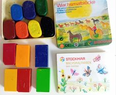 12 Stockmar Beeswax Crayon Blocks