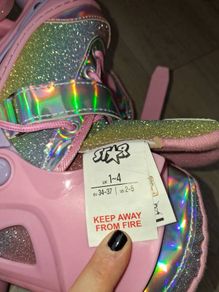 rollerblades ajustable pink