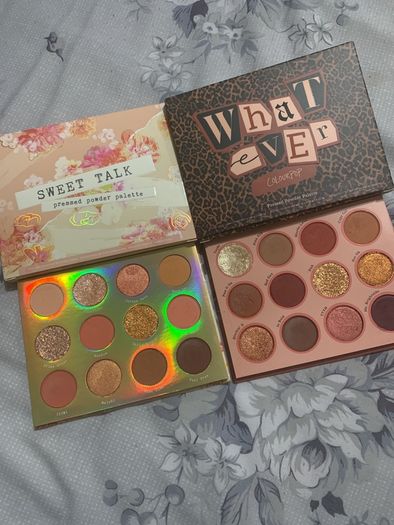 Colourpop eyeshadow palettes , sweet talk , what ever palettes