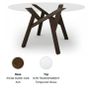 Round Glass Dining Table Image 3