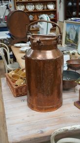 French Copper Milk Churn
