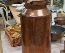 French Copper Milk Churn