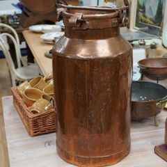 French Copper Milk Churn