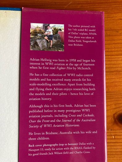 War book: 'Australian Hawk Over The Western Front'