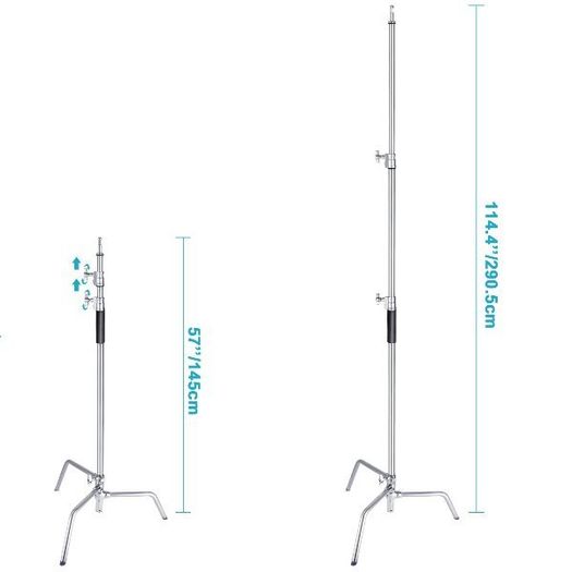 21710-1 Neewer Stainless Steel Heavy Duty C-Stand
