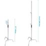 21710-1 Neewer Stainless Steel Heavy Duty C-Stand Image 2